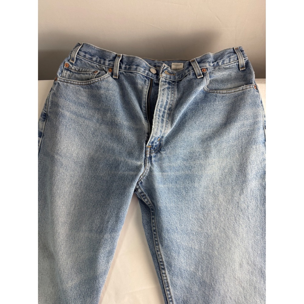 Levi Strauss 505 Jeans Mens 36x30 Regular Fit Straight Leg Blue Denim